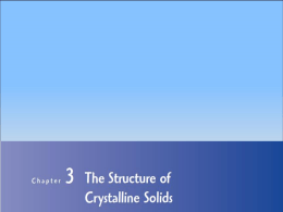 Crystallinity
