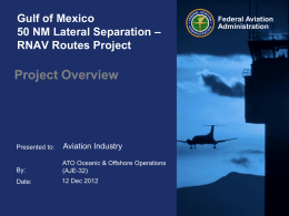 FAA Gulf of Mexico RNAV project overview