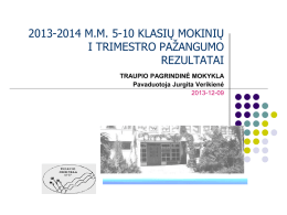 2012-2013 M.M. 5-10 KLASIŲ MOKINIŲ I TRIMESTRO