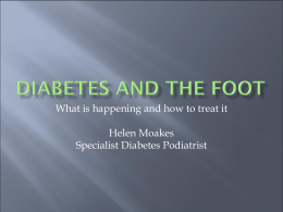 Diabetes and the foot