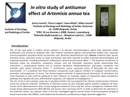 In vitro study of antitumor effect of Artemisia annua tea