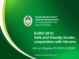 Polish Border Guards EURO 2012 cooperation