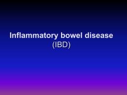 Inflammatory bowel disease (IBD) is an immune