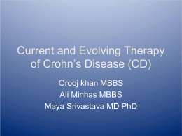 Crohn`s Disease (CD)and current Therapies