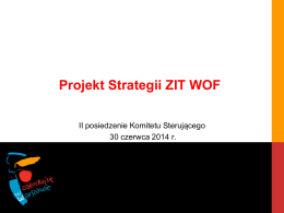 Projekt Strategii ZIT WOF
