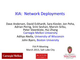 XIA-PI-Meeting-2013 - NSF Future Internet Architecture Project
