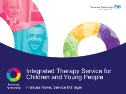 Integrated Therapy Service - Frances Rowe