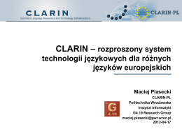 PPT - Clarin PL