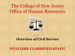 The College of New Jersey Office of Human Resources