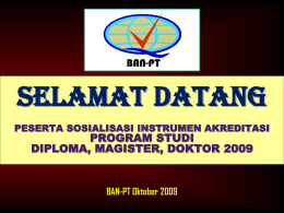 sosialisasi-1-instrumen-akreditasi-2009 - FTSL-ITB