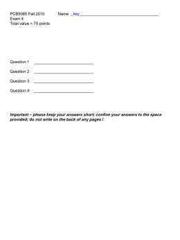 Practice exam (2010) key