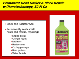 Permanent Head Gasket & Block Repair w/Nanotechnology, 32 Fl Oz