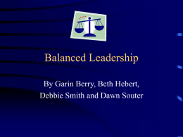 Balanced Leadership