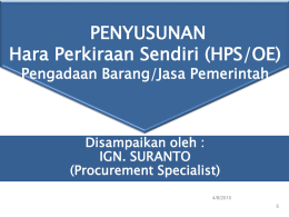 PENYUSUNAN HPS/OE - Surabaya 2 Excellence