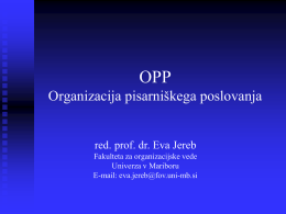 2-OPP Organizacija PP