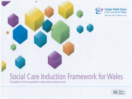 Social Care Induction Framework for Wales