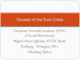 Causes of the Euro Crisis