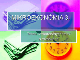 MIKROEKONÓMIA 3.