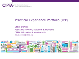 PEP talk presentation slides