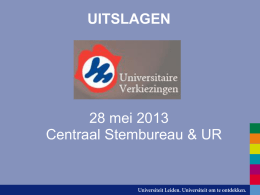 Universitaire Verkiezingen 2013