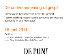 De onderaanneming uitgespit