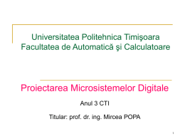 Curs_1 - Universitatea Politehnica Timişoara