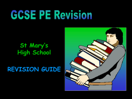 GCSE PE Revision