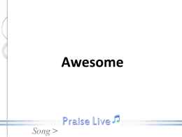 Awesome - Praise Live