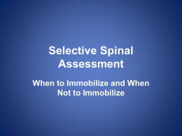 Selective Spine Immobilization Version 3