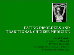 tcm patterns of disharmony in eating disorders