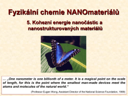 Kohezní energie nanomateriálů