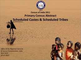 Scheduled Tribes - Census of India Website