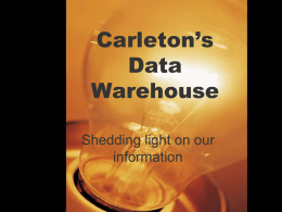 Data Warehouse Powerpoint Slideshow