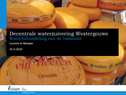 Decentrale waterzuivering Westergouwe