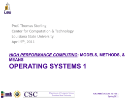 PPT - Center for Computation & Technology