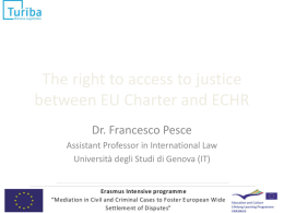 The right to access to justice between EU Charter and ECHR