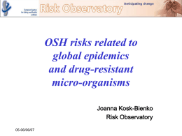 Presentation by Kosk-Bienko EU-OSHA