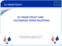 European Union – Canada Workshop in Western Canada