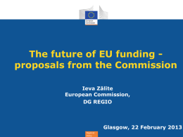 Future EU funding in Scotland region