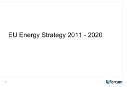 EU Energy Strategy 2011-2020