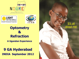 Mr Wolfgang Gindorfer_Optometry & Refraction A Ugandan