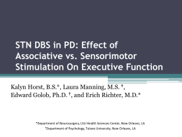 The Effect on Executive Function of Parkinson`s Disease Patients by