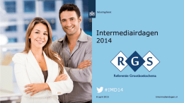 Presentatie over RGS op de Intermediairdagen 2014