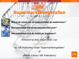 GfK Supermarktkengetallen APRIL 2011