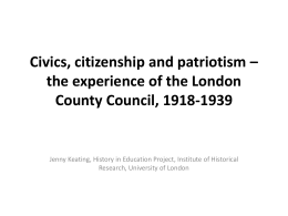 Civics, citizenship and patriotism