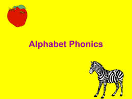 Phonics- alphabet sounds
