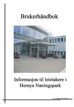 Brukerhåndbok - Herøya Næringspark