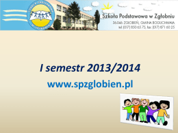 prezentacja i semestr 2013 2014