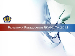 Persiapan-Penelaahan-RKAKL-TA-2013