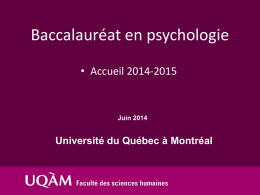 A) Baccalauréat en psychologiepsycho 2014